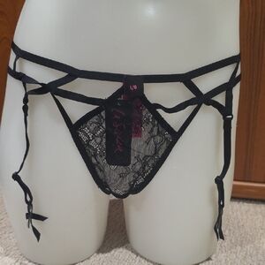 La SENZA Black Lace Strappy Panties